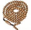 Handcrafted Six-Lobed Dragon Wood Buddhist Beads Rosary, 20mm