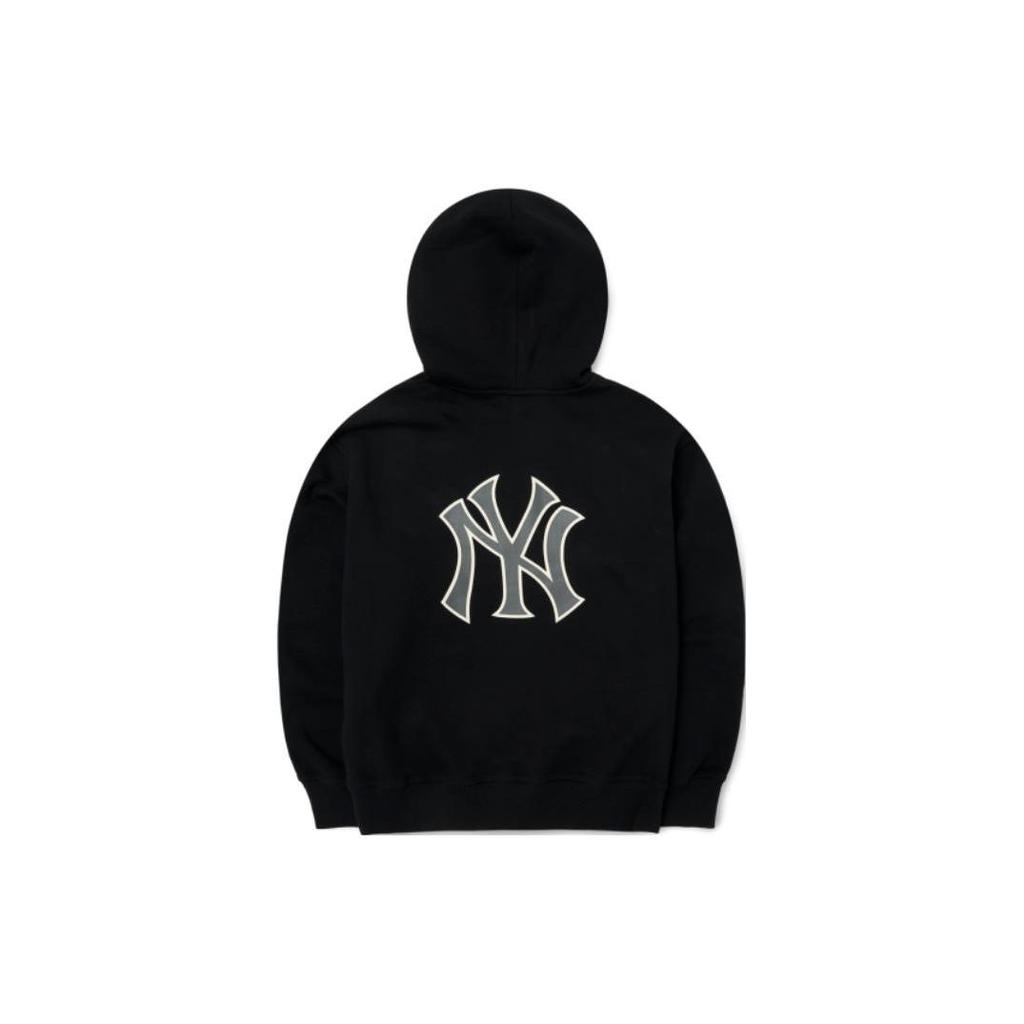 MLB Retro Sports Logo Printed Pullover Sweatshirt Unisex sweatshirt Black 3AHDB0326-50BKS