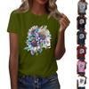 Unisex Casual Fashion Print Crewneck Loose T-shirt