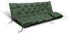 Garden Cushion 120x60x50 Cm + 2 Cushions for a Swing Bench, Waterproof, Green