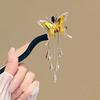 1PC Golden Butterfly Dancing - Tassel Butterfly Hairpin With New Chinese Style High End Charm Qipao Shooting Paired with Hairpin
