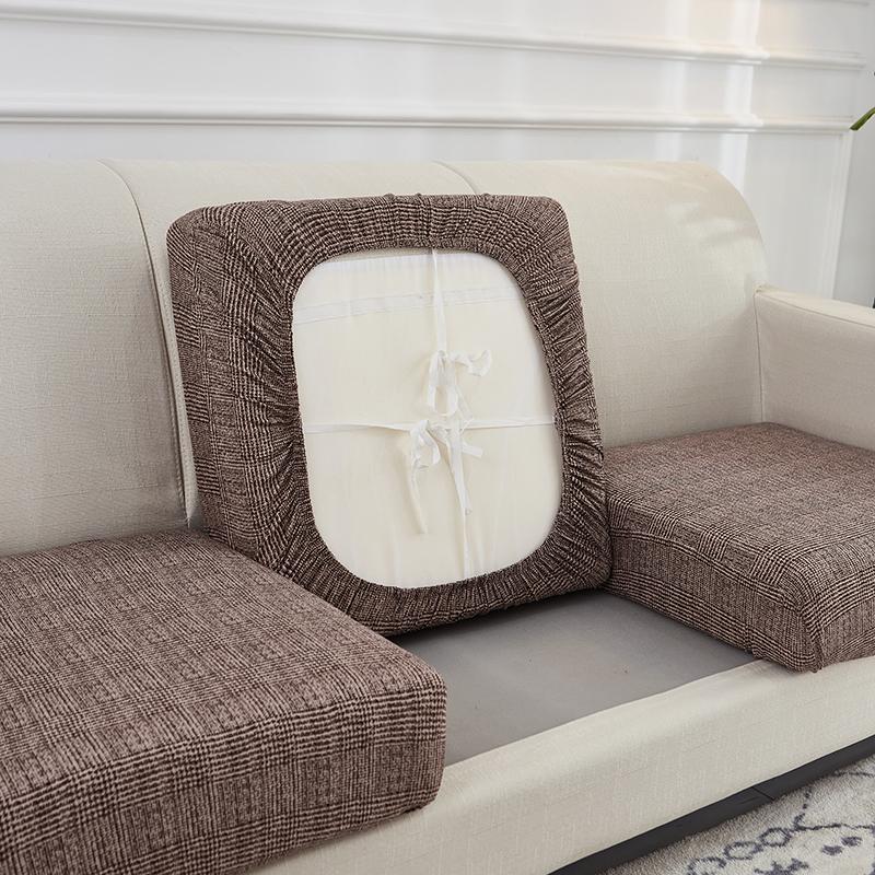 1Pc Elastic Sofa Seat Cushion Cover Chair Cover Stretch Washable Removable Slipcovers 1/2/3/4 Seat Sofa Seat Furniture Protector