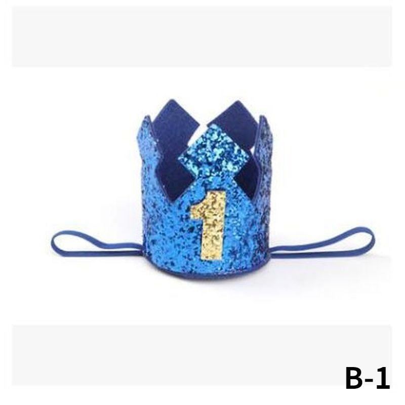 Creative Shiny Film Birthday Crown, Birthday Hat, Childrens Holiday Party Supplies