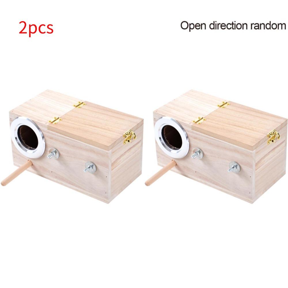 Bird Breeding Box Cage Nest For Parrot Nesting House Wooden Lovebirds Finch Wood Breeding Box For Lovebirds Parrot Mating Box