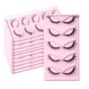 5 Pair Full Strip Cat Eye Fake Lashes 3D Faux Mink Lashes Fluffy L Curl False Eyelashes  Women