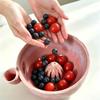 Central Flow Guide Ceramic Fruit Washing Bowl Self-spinning Berry Washer  Fruit Washing