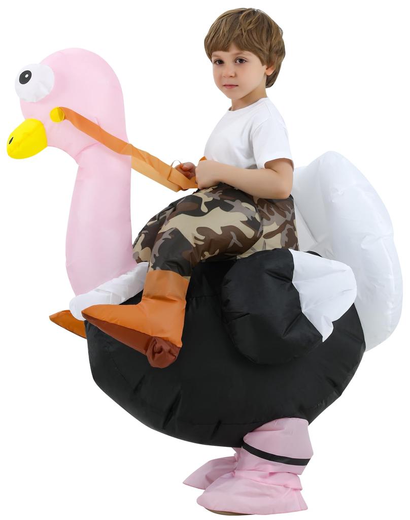 JOYBRO Inflatable Ostrich Costume for Little Funny Ostrich Costume for Boys and Ages and Perfect for Theme and Birthday One Size Fits Most Kids,