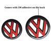 VW 2pcs ABS Car Front Grill Emblem Rear Trunk Badge Logo for Volkswagen VW Golf 5 6 7 7.5 8 MK5 MK6 MK7 MK8 Polo Scirocco Sticker