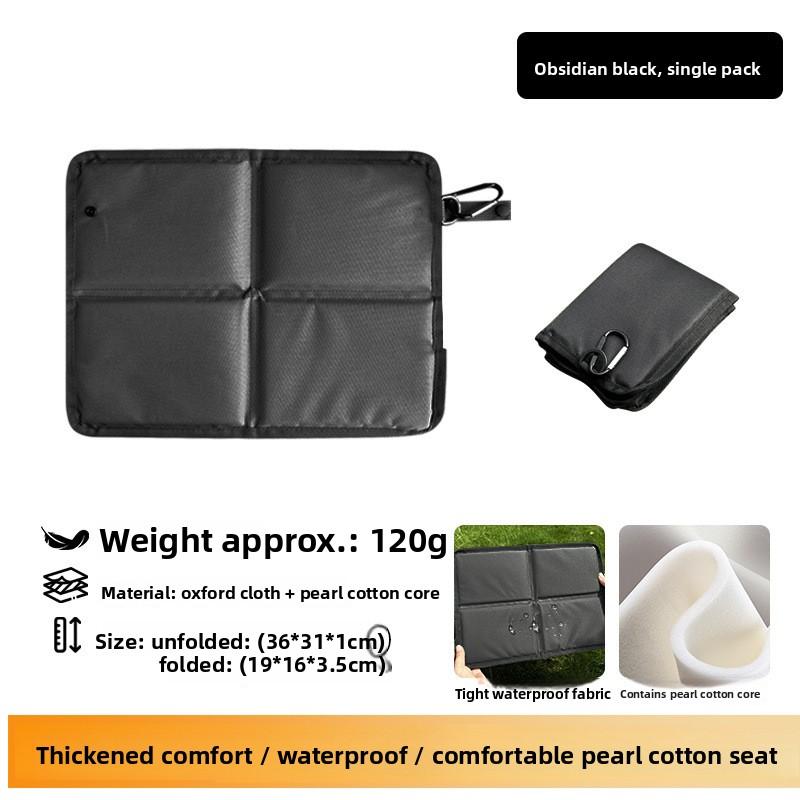 Meier Folding waterproof thickened Oxford cloth portable seat cushion, picnic mat, camping lawn waterproof cushion