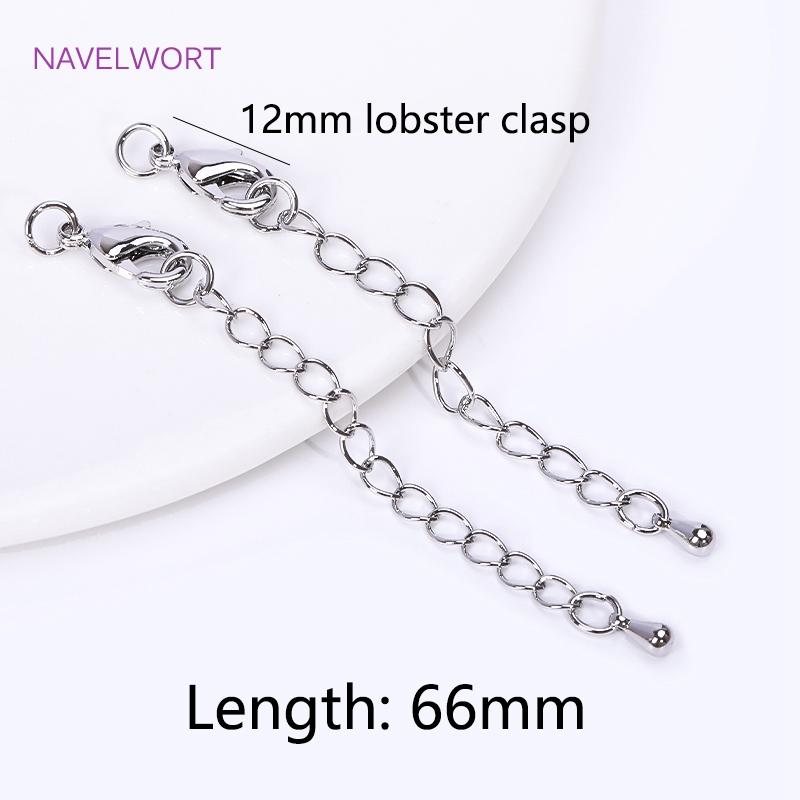 18 Karat Vergoldete 7,5 cm Verlängerungskette Für Schmuckherstellung, Handgefertigte DIY Armband Halskette Verlängerer Ketten Zubehör Teile