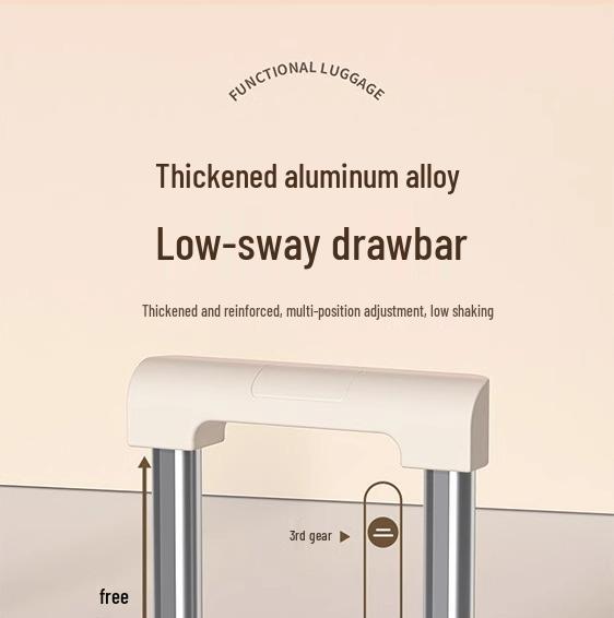 Women's High-Value Sturdy 20/24-Inch Mother-Child Trolley Case with Combination Lock for Travel