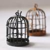 Miniature Dollhouse Birdcage Ornament Model Home Desktop Decor Kids Toy Gift