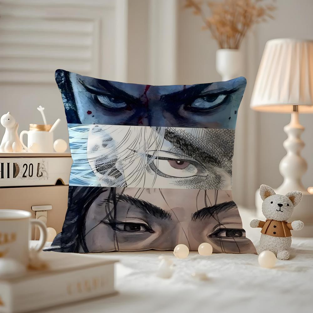 Vagabond-S Anime Kissenbezug Musterbedruckt Kissenhülle Für Wohnzimmer Sofakissenbezug & Schlafzimmer Dekoration
