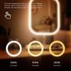 Niche Modern Desktop Vanity Mirror 3 Color Light LED Makeup Mirror Touching Mirror Women Bedroom Dressing Mirror