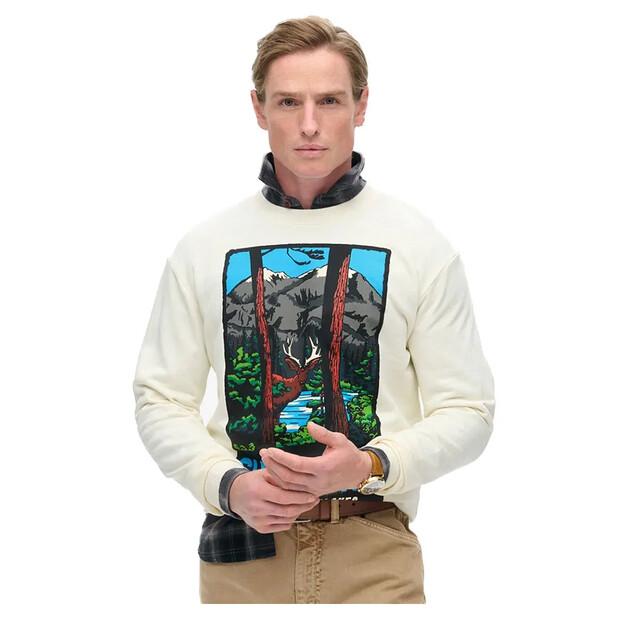

Superdry Travel Postcard Graphic свитшот XL