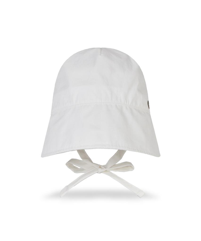 Bajal Va Curved Oval Metal Bonnet Hat White