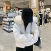 Autumn and Winter Hooded Fur Collar Women's Casual Cotton Jacket, Thick and Warm Short Bread Jacket