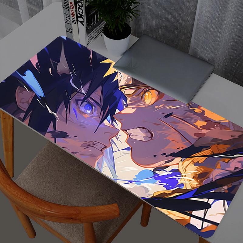 Naruto Sasuke Mouse Pad Anime Gaming Accessories Large Carpet Gamer PC Computer Mouse Pads Keyboard Desk Mat Mausepad