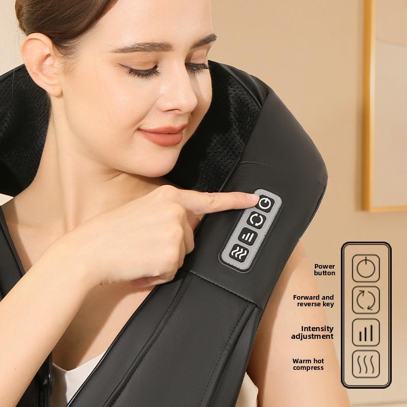 Electric Massage Shawl Waist Infrared Heating Human Hand Kneading Car Multi-functional Physiotherapy Instrument Cervical Trapezius