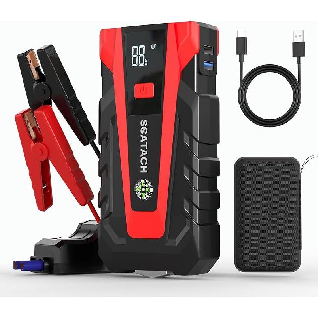 Scatach 011 3000A Car Battery Jump Starter,12V Jump Starter Battery Pack (up to 9.0L Gasoline and 7.0L Diesel Engine), Portable Jump Box with 3 Modes COCY-011-10000-1