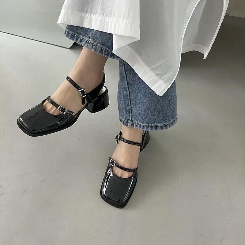 Fashion Mary Jen Ladies Shoes Wholesale Vip High Quality Pvc Women's Closed Sandals Cheap Liquidation Sandal Low Price Designer Footwear