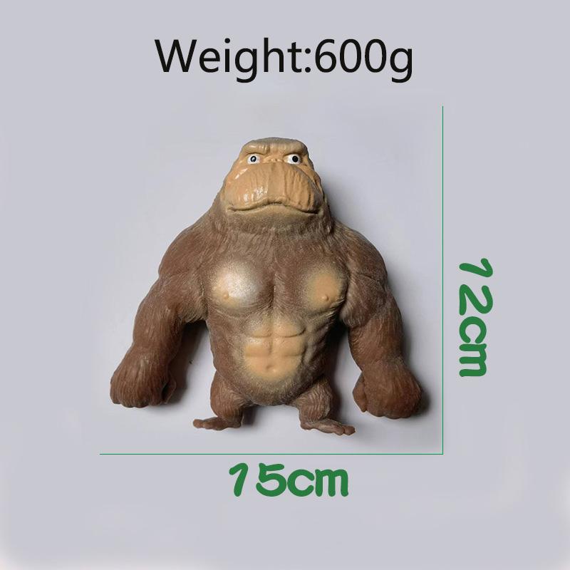 Soft Stretch Gorilla Squeeze Monkey Toy Gorilla Fidget Toy Anime Figure Doll Toys For Kids Adults Stress Relief Toys