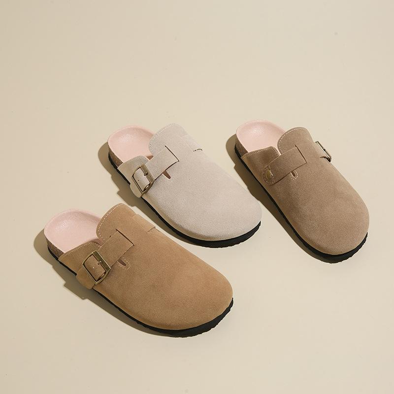 Slippers Women's Summer Wear Fashion 2025 New Boken with Skirt High-end Thick-soled Bag Head Lazy Boken Sandals