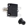 10Amp Manual Reset Overload Switch Switch 125/250V  50VDC Thermal Circuit Breaker with Bl K Waterproof Cap
