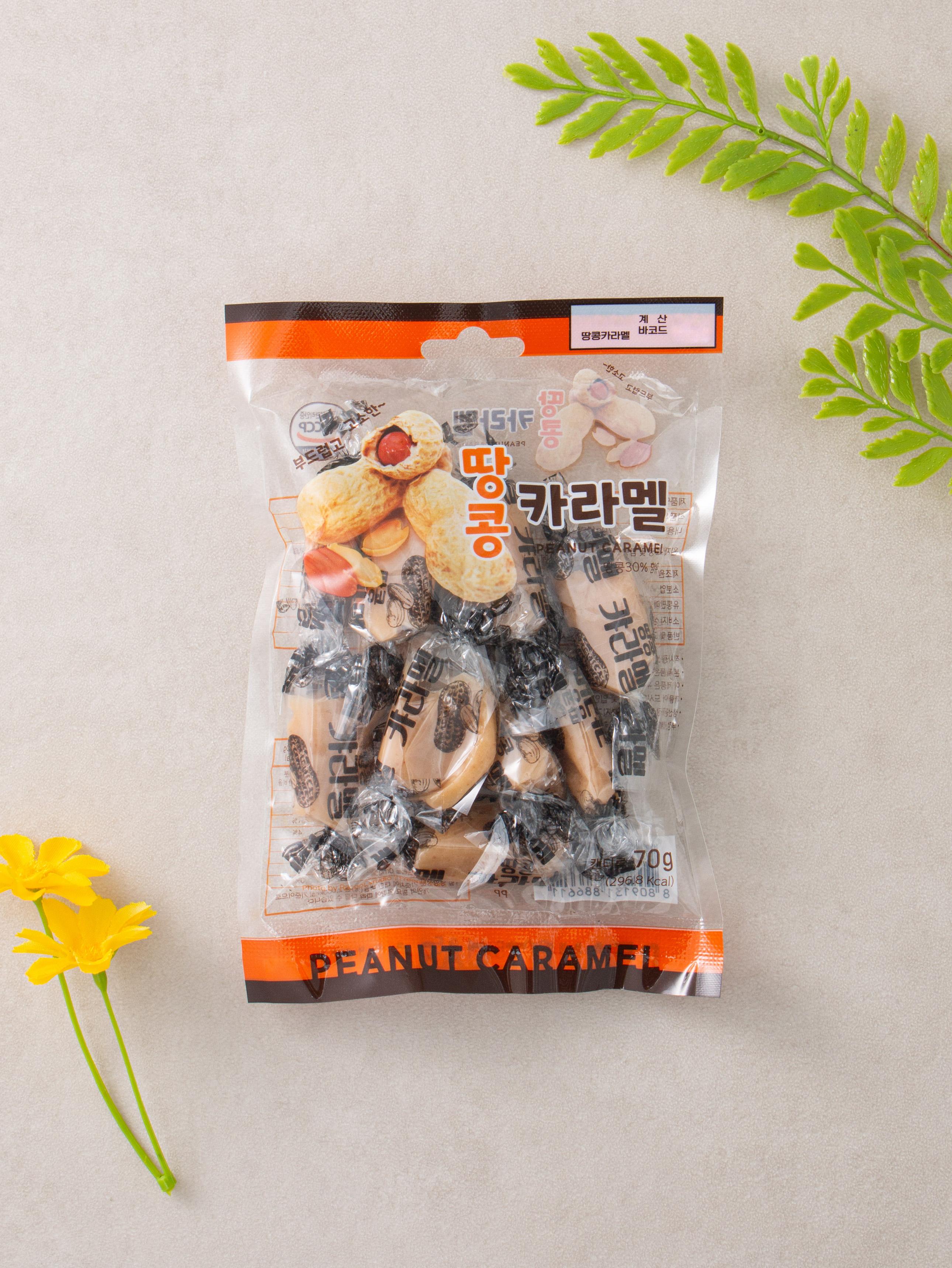 Peanut Caramel Candy Chews 70g 1ea