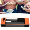 Mobile Phone Leather Case AllInclusive AntiFall Protective Cover for       Fold 1 W20(Black )