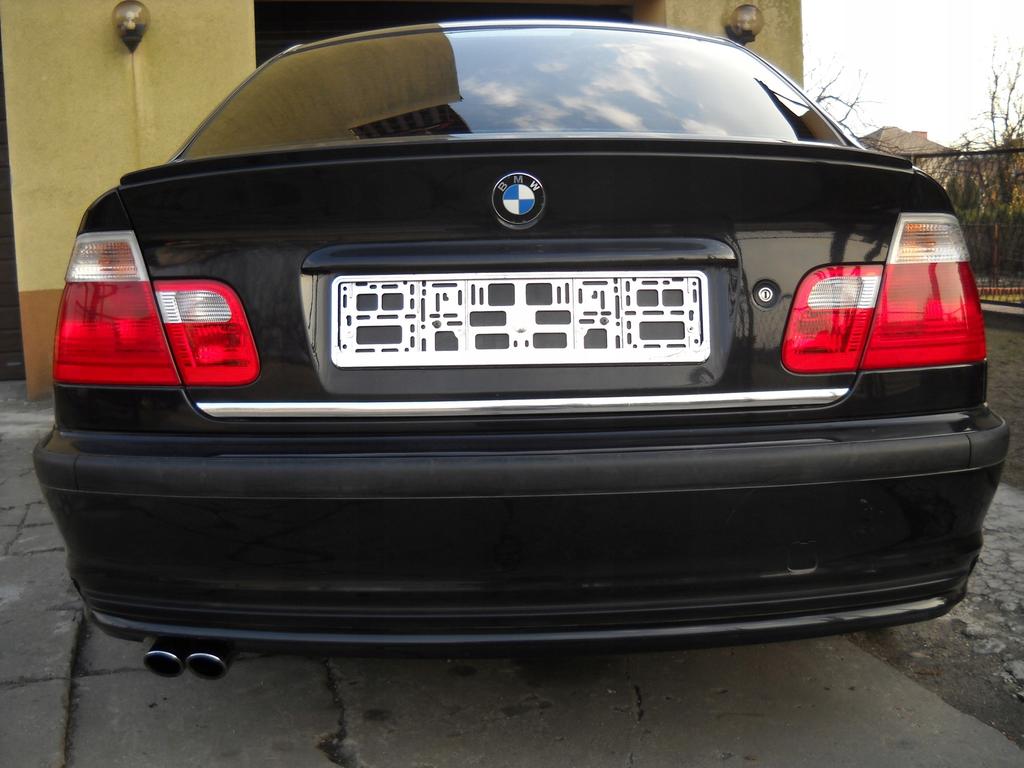 Bmw 3 E46 Moldura Cromada Cromada En Portón Tuning