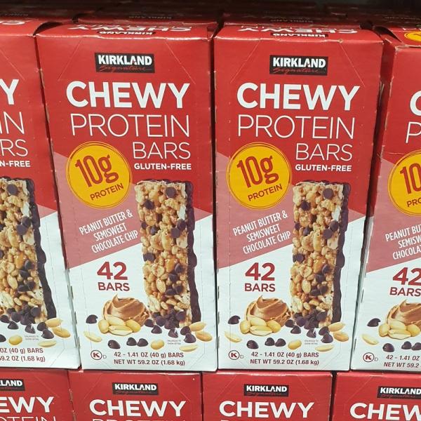 Kirkland Signature Chewy Protein Bars 40g x 42Bars One thing
