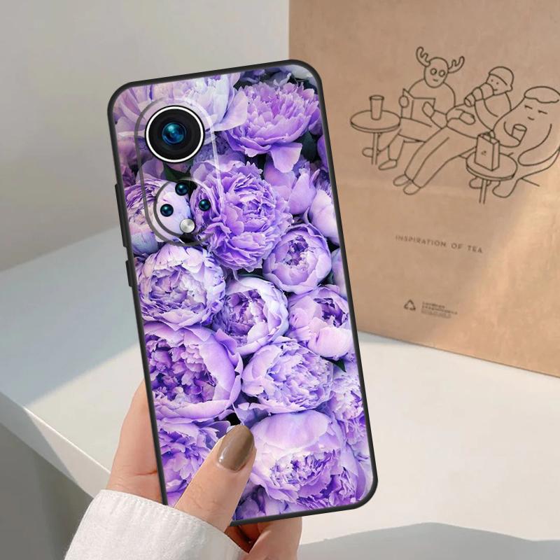 Lavender Peonies Flower For Honor Magic 8 7 6 5 Pro Case For Honor X9d X9c X9b X9a X8c X8b Win 200 400 50 70 90 Lite