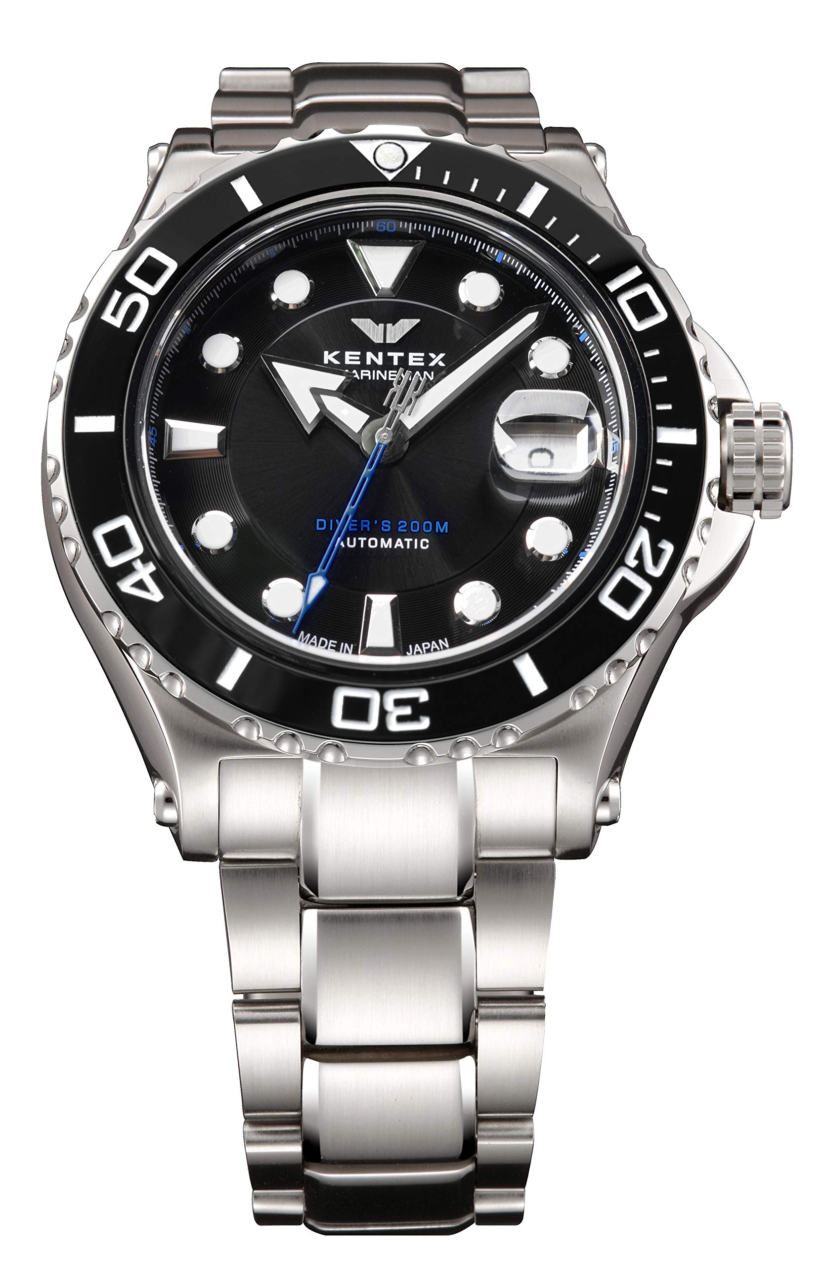 

Механічний автоматичний годинник 200M Waterproof Marineman Seahorse II Divers Silver [KENTEX] S706M-21 Men s