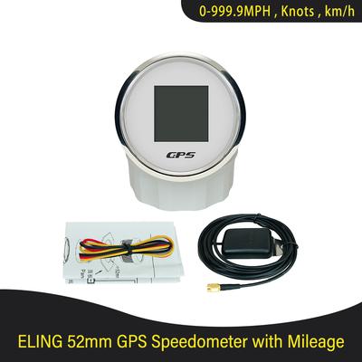Boat Car RV Camper Universal 52mm 85mm Digital GPS Speedometer ODO with Longitude Latitude Altitude Adjustable MPH Knots Km/h