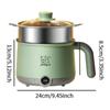 Hot Pot Electric with Steamer Household Nonstick for Shabu Shabu Steak Ramen