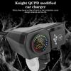 Motorcycle QC3.0 PD Charger Socket 36W USB Type-C Fast Charging Digital Display Voltmeter Thermometer Motorcycle Charger Plug