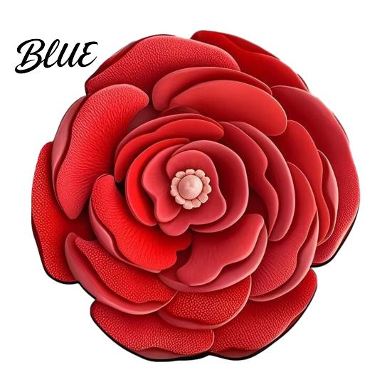 Realistic Decorative Rug Shape Entrance Absorbent Non-Slip Bath Mat 3D Flower Floor Three-dimensional for Living