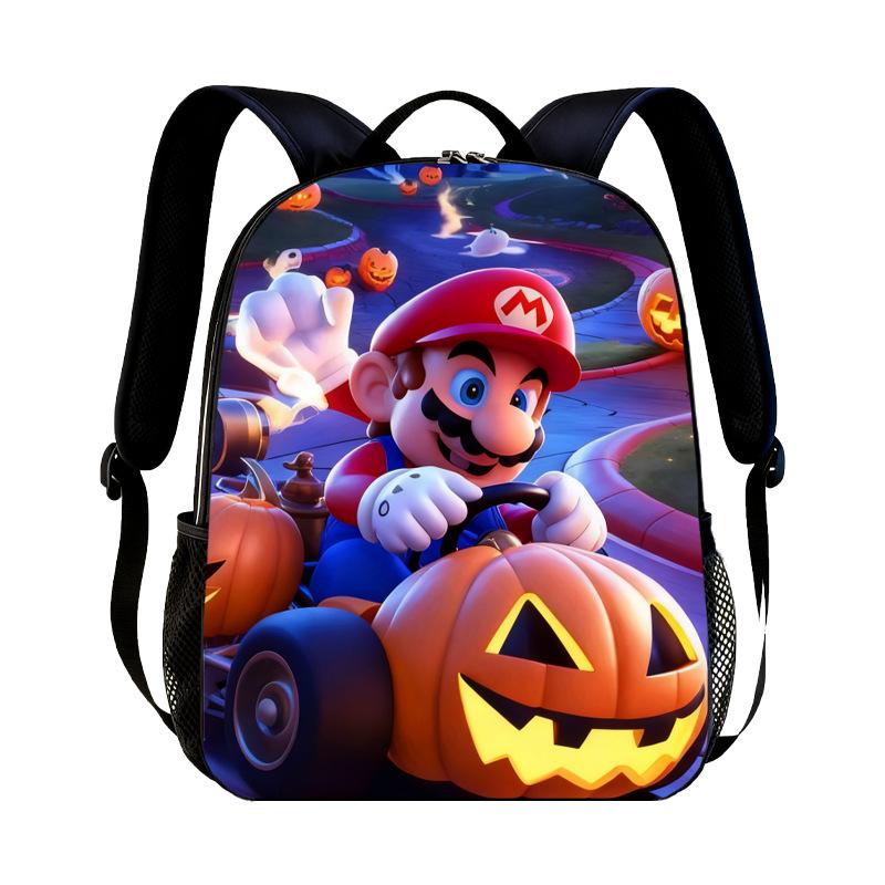 Νέο Σακίδιο Νηπιαγωγείου Super Mario Παιδικό με Εκτύπωση Mario Καθημερινό Casual Σακίδιο για Αγόρια Κορίτσια