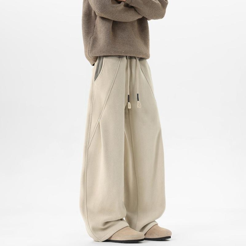 

Зимние Толстые Теплые Флисовые Спортивные Штаны Мужские Эластичная Талия Широкие Прямые Брюки Мужские Термальные Джоггеры 2XL