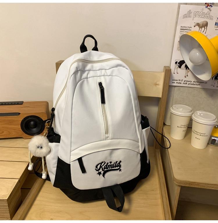 

Рюкзак Студенческий рюкзак для ноутбука Открытый дорожный рюкзак белый