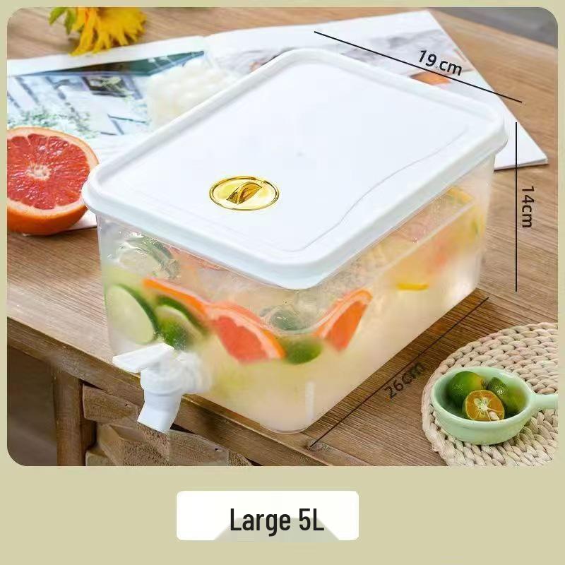 Velkoobjemová japonská plastová džbán na studenou vodu - Žáruvzdorný, těsnící lednicová konvice na džus