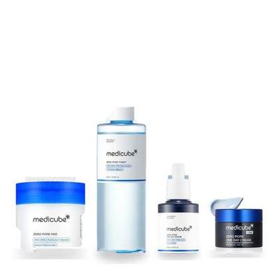 Zero Pore 4-Step Set - Pore Pads 2.0, Toner, One-day Peptide Serum, and One-day Cream