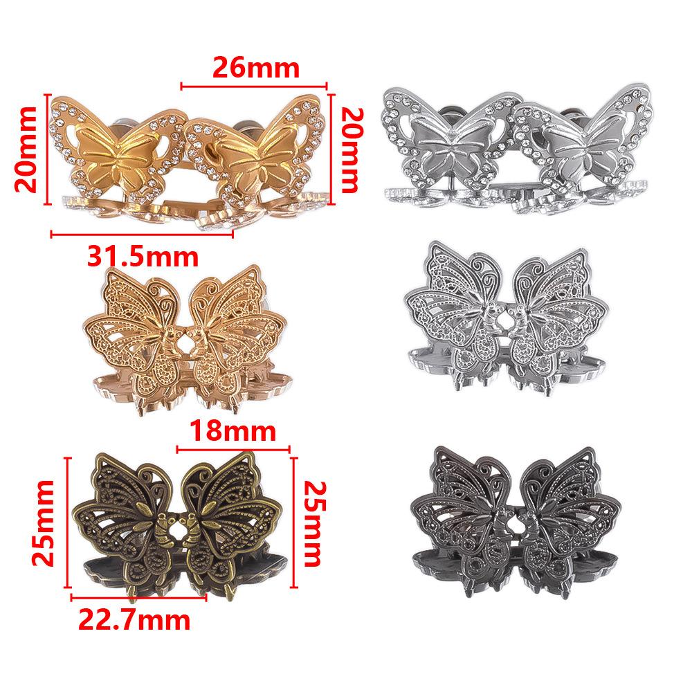 Bottone Vita Stretto per Pantaloni Jeans gonna da Donna Ornamenti Clip Vita Regolabile Spille Metalliche Accessori Abbigliamento Fai da Te Rimovibile