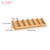 1pc Essential Oil Wooden Display 6 Slots Portable Tabletop Diffuser Stand Nail Polish Collection Perfume Holder Shelf Organizer