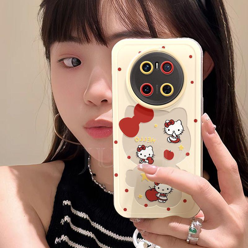 Applicable polka dot Hello Kitty Huawei mate70 mobile phone case cartoon cute HUAWEImate60pro new 50