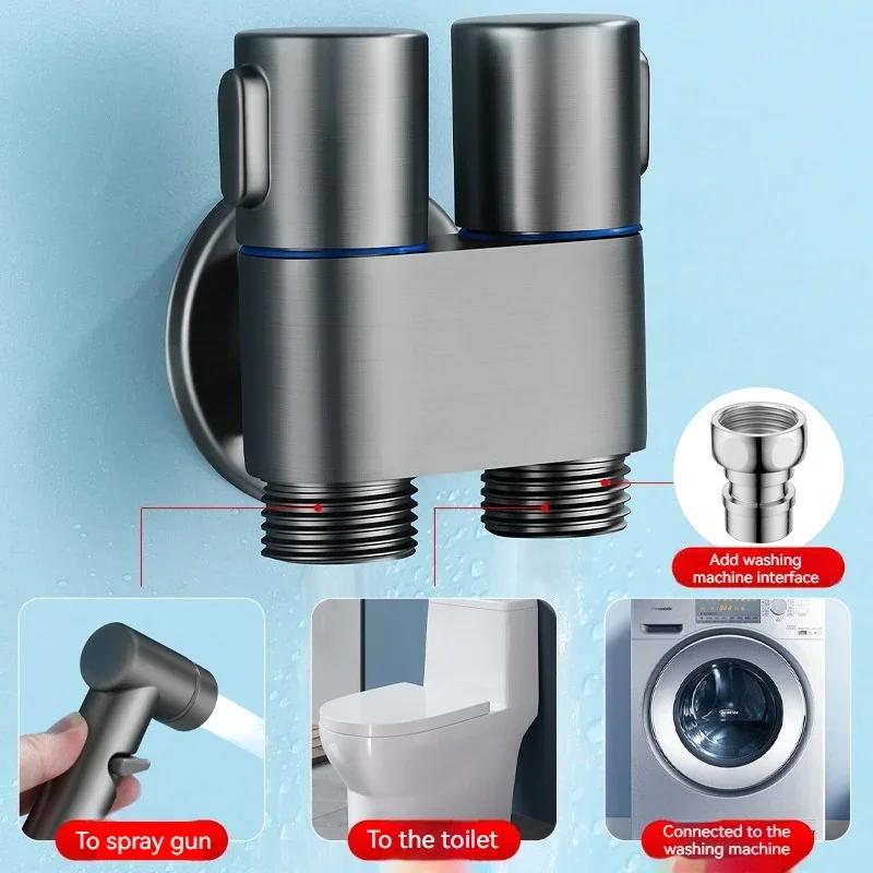 Handheld Bidet Spray Gun Portable High Pressure Bidet Spray Gun Set Bathroom Cleaning Women's Washing Toilet Accessories