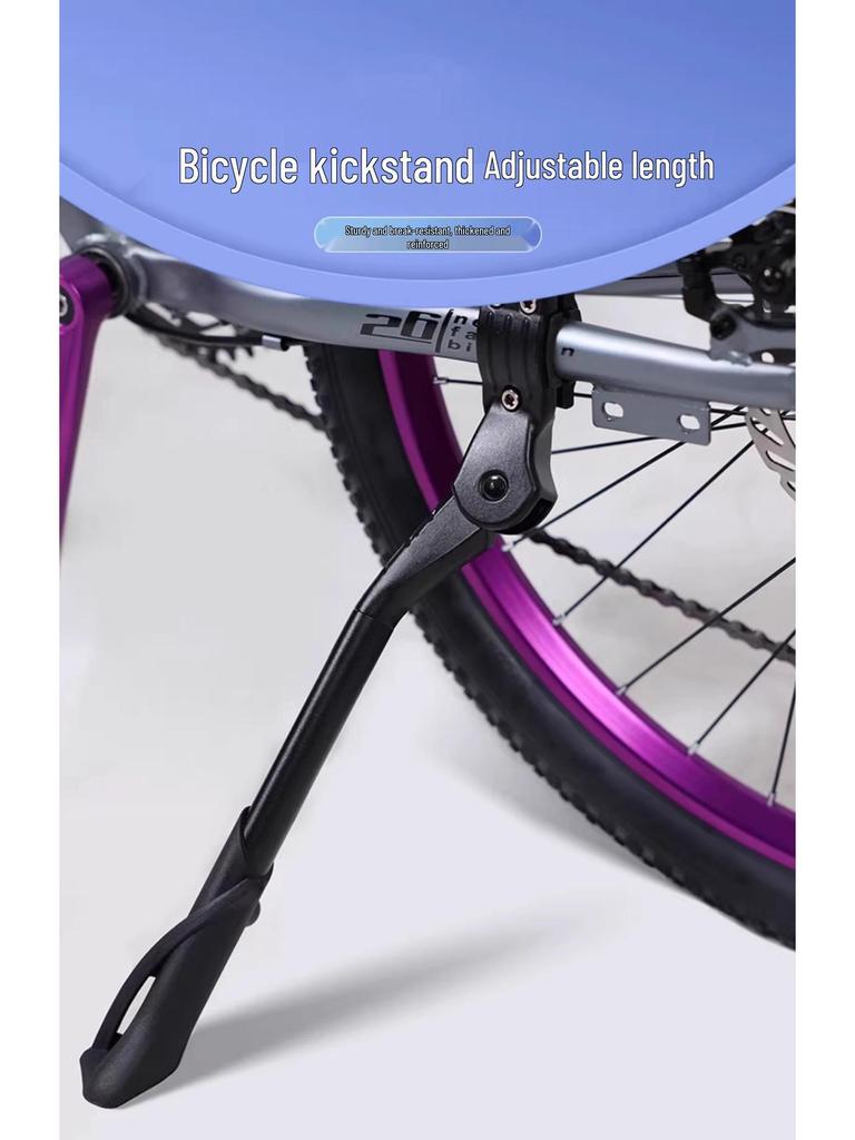 Mountain & Road Bike Kickstand: Complete Vertical Parking Stand with Leg Accessories
