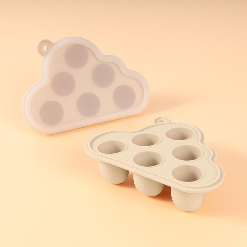 Wiederverwendbare Gel-Silikonformen für Babynahrung, Gefriertablett, Snack-Gefrieraufbewahrungsbox, Gebäck- und Gebäck-Silikonformen, 1 Stück