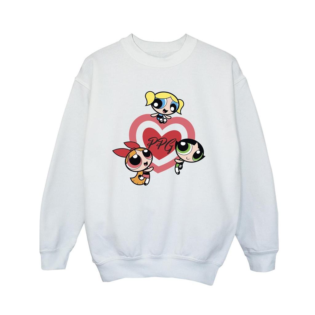 The Powerpuff Girls Boys Double Heart Sweatshirt